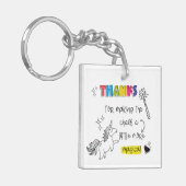 Magic in the Chaos SEND teacher Gift Schlüsselanhänger (Vorderseite links)