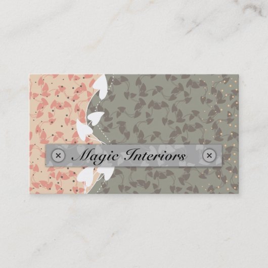 Magic Interiors Business Cards Visitenkarte (Vorderseite)