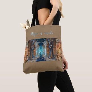 Magic is inside fantasy magic art tasche