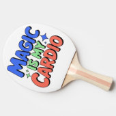Magic Is My Cardio – Funny Witchy Ping Pong Paddle Tischtennis Schläger (Seitenansicht)