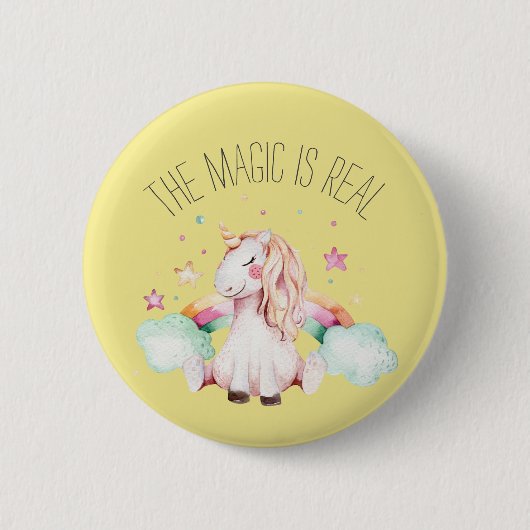 Magic is Real Unicorn Button (Vorderseite)