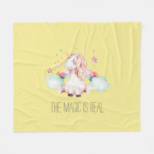 Magic is Real Unicorn Fleecedecke