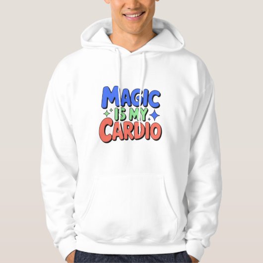 Magic ist mein Cardio Men's Witchy Hoodie (Vorderseite)