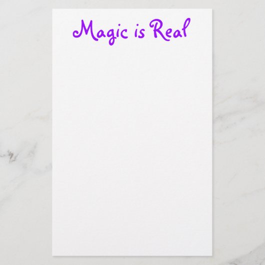 Magic ist reales Schreibgerät Briefpapier (Vorderseite)