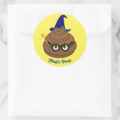 Magic Kack Emoji Runder Aufkleber (Tasche)