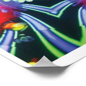 Magic Kinetic Collage Kaleidoscope Poster (Ecke)