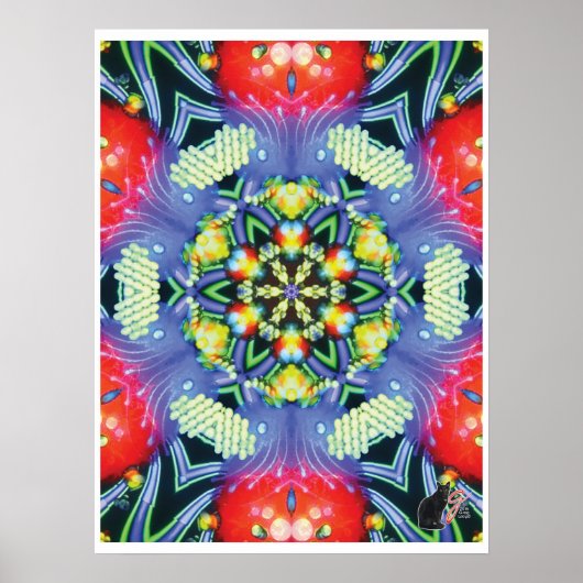 Magic Kinetic Collage Kaleidoscope Poster (Vorne)