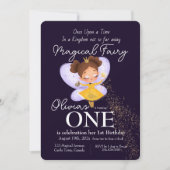 Magic Kingdom Fairy-Princess 1. Geburtstag Party Einladung (Vorderseite)