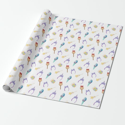 Magic Kingdom Pattern Geschenkpapier (Ungerollt)
