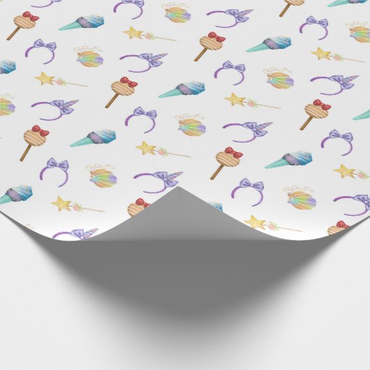 Magic Kingdom Pattern Geschenkpapier (Ecke)