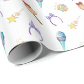 Magic Kingdom Pattern Geschenkpapier (Rolleneckpunkt)