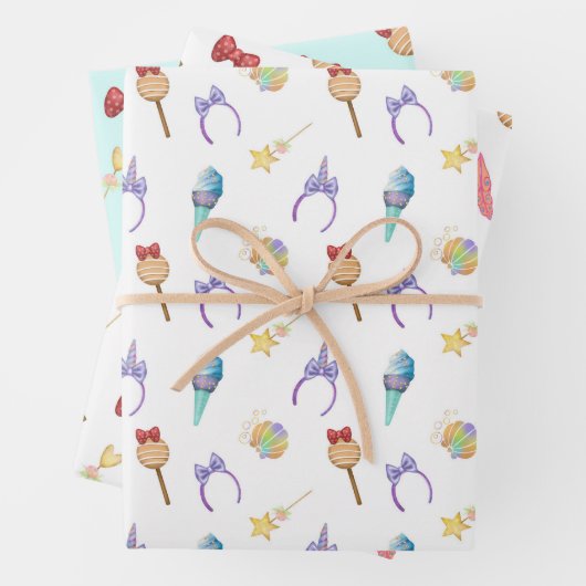 Magic Kingdom Pattern Geschenkpapier Set (Beispiel)