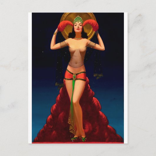 Magic Lady Pulp Button Up Postkarte (Vorderseite)