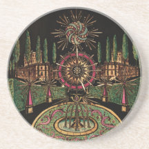 Magic Lantern Fireworks Sandstone Untersetzer