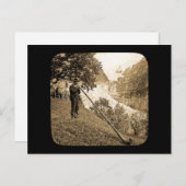 Magic Lantern Slide Schweizer Alpen Hornblume Postkarte (Vorne/Hinten)