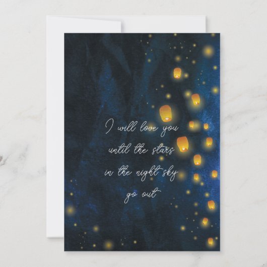 Magic Lanterns Hochzeitseinladungen Einladung (Rückseite)