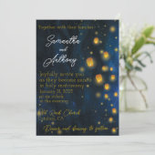 Magic Lanterns Hochzeitseinladungen Einladung (Stehend Vorderseite)