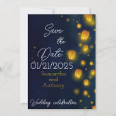 Magic Lanterns Wedding Save the Dates Date (Vorderseite)