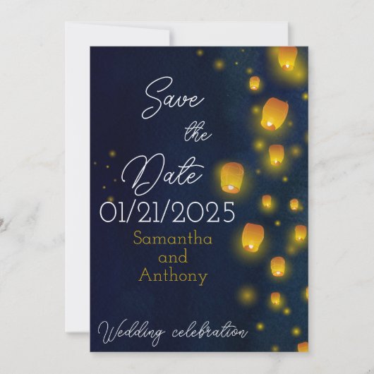 Magic Lanterns Wedding Save the Dates Save The Date (Vorderseite)