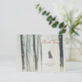 Magic Liebe Hochzeit Danke-Card Postkarte (Stehend Vorderseite)