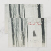 Magic Liebe Hochzeit Danke-Card Postkarte (Vorne/Hinten)