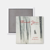 Magic Liebe Wedding Danke Magnet (Vorderseite/Rückseite)