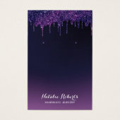 Magic Lila Glitzer Tropfen Schmuck Ohrring Display (Vorderseite)