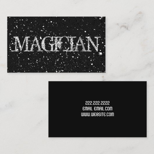 Magic Magician Card Poker Chip Unterhaltung Visitenkarte (Vorne/Hinten)