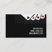 Magic Magician Card Poker Chip Unterhaltung Visitenkarte (Rückseite)