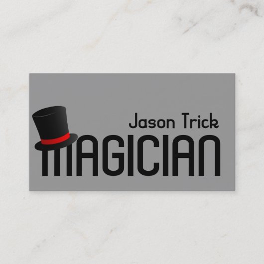 Magic Magician Card Poker Chip Unterhaltung Visitenkarte (Vorderseite)