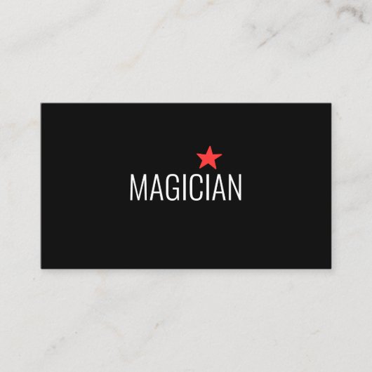 Magic Magician Card Poker Trial Unterhaltung Visitenkarte (Vorderseite)