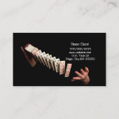 Magic Magician Card Poker Trial Unterhaltung Visitenkarte (Rückseite)