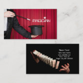 Magic Magician Card Poker Trial Unterhaltung Visitenkarte (Vorne/Hinten)