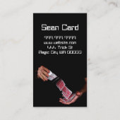 Magic Magician Card Poker Trial Unterhaltung Visitenkarte (Rückseite)