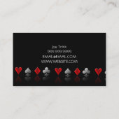 Magic Magician Card Poker Trick Unterhaltung Visitenkarte (Rückseite)