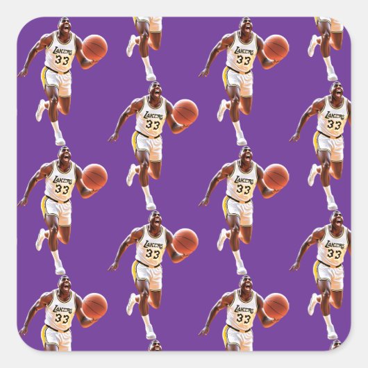 Magic Man 33 Quadratischer Aufkleber (Vorderseite)