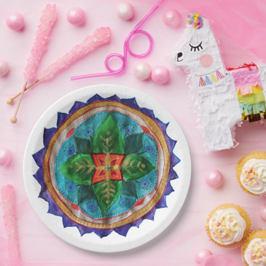 Magic Mandala Custom Paper Teller 9 in (Party)