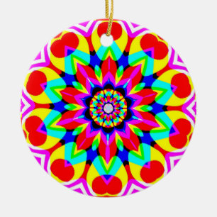 Magic Mandala Keramik Ornament