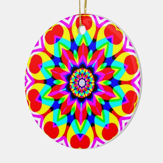 Magic Mandala Keramik Ornament (Links)