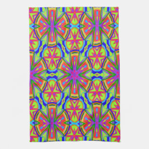 Magic Marker Kaleidoskop Geschirrtuch