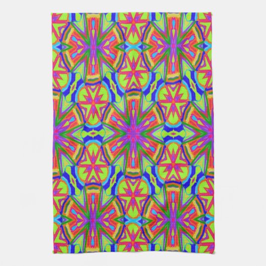 Magic Marker Kaleidoskop Geschirrtuch (Vertikal)