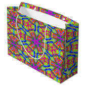 Magic Marker Kaleidoskop Große Geschenktüte (Rückseite Schrägansicht)