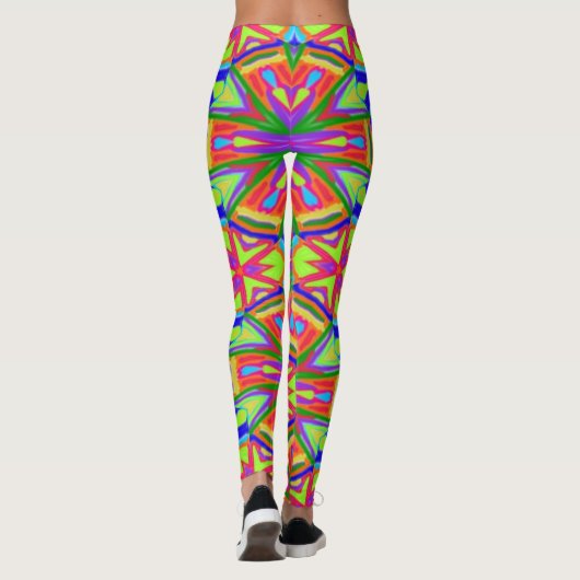 Magic Marker Kaleidoskop Leggings (Rückseite)
