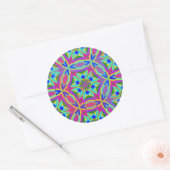 Magic Markers Mandala Runder Aufkleber (Umschlag)