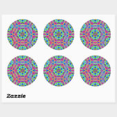 Magic Markers Mandala Runder Aufkleber (Blatt)