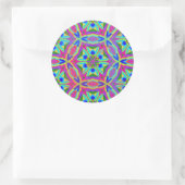 Magic Markers Mandala Runder Aufkleber (Tasche)
