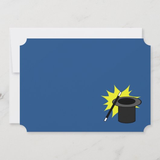 Magic Me Birthday Einladung (Rückseite)