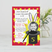 Magic Me Birthday Einladung (Stehend Vorderseite)