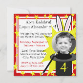 Magic Me Birthday Einladung (Vorderseite)