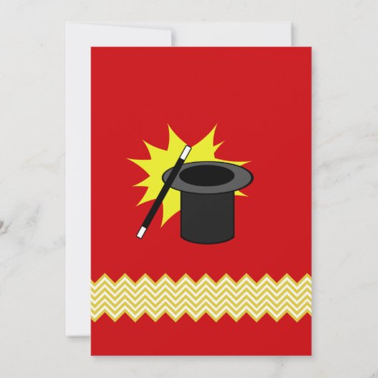 Magic Me Birthday Einladung (Rückseite)